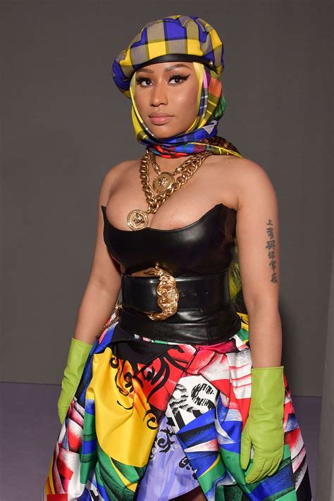 nicki minaj versace shirt|Nicki Minaj Wows Fashion World With Versace for H&M and .